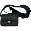 シャネル CHANEL リボンミニフラップバッグ AS1737 30番台 ブラック ラムスキン レディース ショルダーバッグ