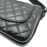 シャネル CHANEL リボンミニフラップバッグ AS1737 30番台 ブラック ラムスキン レディース ショルダーバッグ
