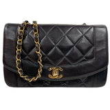 シャネル CHANEL ダイアナ22 A01164 ブラック　ゴールド金具 ラムレザー レディース ショルダーバッグ