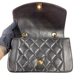 シャネル CHANEL ダイアナ22 A01164 ブラック　ゴールド金具 ラムレザー レディース ショルダーバッグ