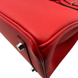 エルメス HERMES バーキン30 K刻 ルージュクー シルバー金具 トゴ レディース ハンドバッグ