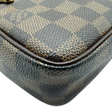 ルイ・ヴィトン LOUIS VUITTON ポシェット・ピエ・マカオ N61739 ブラウン ダミエ/レザー メンズ セカンドバッグ