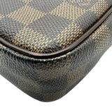 ルイ・ヴィトン LOUIS VUITTON ポシェット・ピエ・マカオ N61739 ブラウン ダミエ/レザー メンズ セカンドバッグ