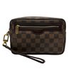 ルイ・ヴィトン LOUIS VUITTON ポシェット・ピエ・マカオ N61739 ブラウン ダミエ/レザー メンズ セカンドバッグ