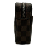 ルイ・ヴィトン LOUIS VUITTON ポシェット・ピエ・マカオ N61739 ブラウン ダミエ/レザー メンズ セカンドバッグ