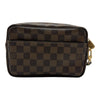 ルイ・ヴィトン LOUIS VUITTON ポシェット・ピエ・マカオ N61739 ブラウン ダミエ/レザー メンズ セカンドバッグ
