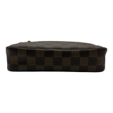 ルイ・ヴィトン LOUIS VUITTON ポシェット・ピエ・マカオ N61739 ブラウン ダミエ/レザー メンズ セカンドバッグ