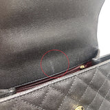 シャネル CHANEL ココハンドルXS A92990 ブラック シルバー金具 キャビアスキン レディース ハンドバッグ