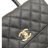 シャネル CHANEL ココハンドルXS A92990 ブラック シルバー金具 キャビアスキン レディース ハンドバッグ