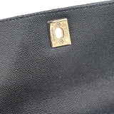 シャネル CHANEL ココハンドルXS A92990 ブラック シルバー金具 キャビアスキン レディース ハンドバッグ