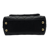 シャネル CHANEL ココハンドルXXS AS2215 31番台 ブラック ゴールド金具 キャビアスキン レディース ハンドバッグ