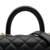 シャネル CHANEL ココハンドルXXS AS2215 31番台 ブラック ゴールド金具 キャビアスキン レディース ハンドバッグ