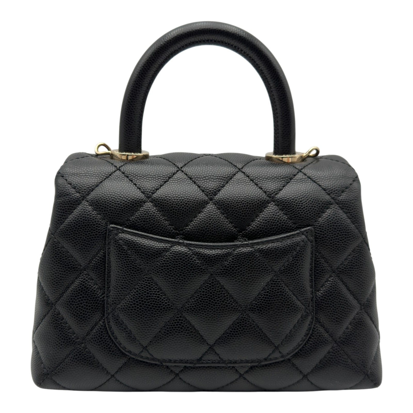 シャネル CHANEL ココハンドルXXS AS2215 31番台 ブラック ゴールド