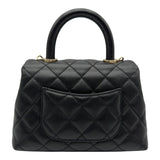 シャネル CHANEL ココハンドルXXS AS2215 31番台 ブラック ゴールド金具 キャビアスキン レディース ハンドバッグ