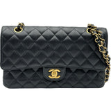シャネル CHANEL マトラッセ25 A01112 21番台 ブラック ゴールド金具 キャビアスキン レディース ショルダーバッグ