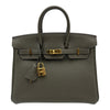 エルメス HERMES バーキン25 Y刻 ヴェールグリス ゴールド金具 トゴ レディース ハンドバッグ