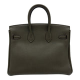エルメス HERMES バーキン25 Y刻 ヴェールグリス ゴールド金具 トゴ レディース ハンドバッグ
