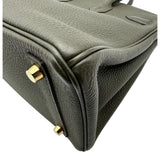 エルメス HERMES バーキン25 Y刻 ヴェールグリス ゴールド金具 トゴ レディース ハンドバッグ