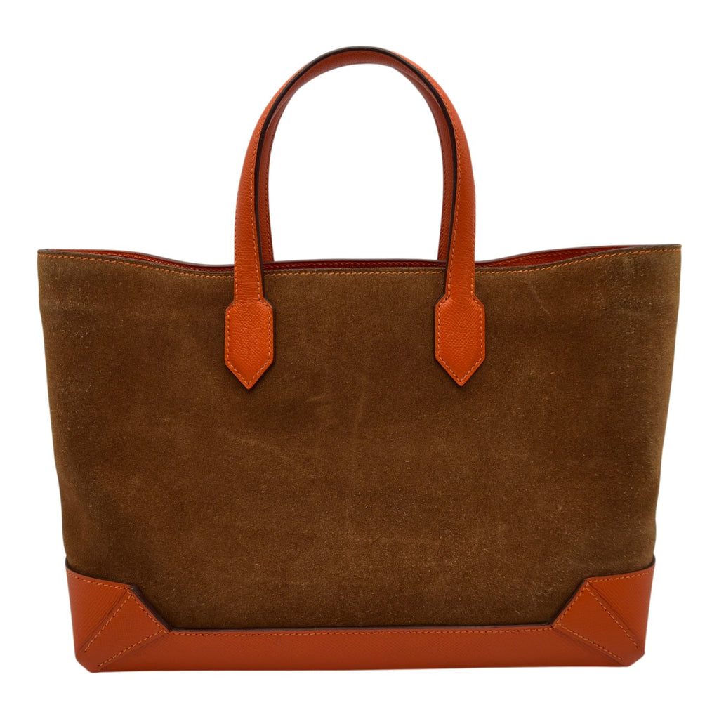 HERMES マキシボックスカバス30 エルメス HERMES マキシボックスカバス30 A刻 ブラウン/オレンジ