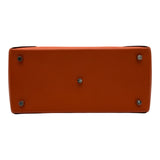 エルメス HERMES マキシボックスカバス30 A刻 ブラウン/オレンジ トブリス/エプソン レディース トートバッグ