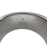 グッチ GUCCI アイコンワイドリング ホワイトゴールド 750 ジュエリー