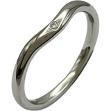 ティファニー TIFFANY＆CO カーブドリング プラチナ Pt950 ダイヤモンド ジュエリー