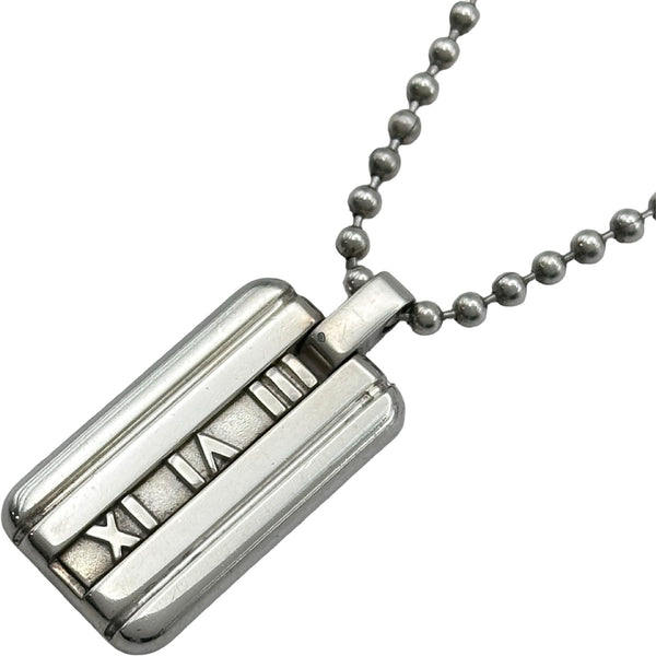 ティファニー アトラスプレート ネックレス シルバー 925 50cm ティファニー TIFFANY＆CO アトラスプレートネックレス シルバー 925