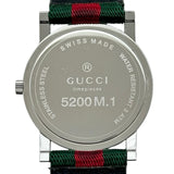 グッチ GUCCI メンズウォッチ 5200M.1 グリーン/レッド ステンレススチール クオーツ ユニセックス 腕時計