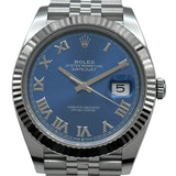 ロレックス ROLEX デイトジャスト 41 126334 アズーロブルー ホワイトゴールド/ステンレススチール 自動巻き メンズ 腕時計