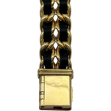シャネル CHANEL プルミエール M H0001 ブラック ゴールドメッキ クオーツ レディース 腕時計