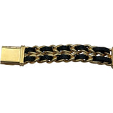 シャネル CHANEL プルミエール M H0001 ブラック ゴールドメッキ クオーツ レディース 腕時計