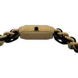 シャネル CHANEL プルミエール M H0001 ブラック ゴールドメッキ クオーツ レディース 腕時計