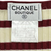 シャネル CHANEL ココマークボーダー半袖ニット P10235 アイボリー/ブラウン コットン レディース セーター