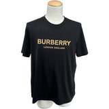 バーバリー BURBERRY ロゴプリント半袖Tシャツ 8104248 ブラック コットン メンズ 半袖Ｔシャツ