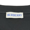 バーバリー BURBERRY ロゴプリント半袖Tシャツ 8104248 ブラック コットン メンズ 半袖Ｔシャツ