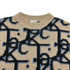 クリスチャン・ディオール Christian Dior ×Cactus Jack 総柄カシミヤニットベスト 283M654AT357 ベージュ カシミヤ メンズ ニット