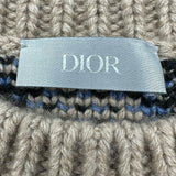 クリスチャン・ディオール Christian Dior ×Cactus Jack 総柄カシミヤニットベスト 283M654AT357 ベージュ カシミヤ メンズ ニット