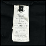 フェンディ FENDI FF総柄エンボス半袖Tシャツ FY0936 ブラック コットン メンズ 半袖Ｔシャツ
