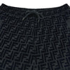 フェンディ FENDI FF総柄エンボスショートパンツ FB0689 ブラック コットン メンズ ショートパンツ
