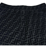 フェンディ FENDI FF総柄エンボスショートパンツ FB0689 ブラック コットン メンズ ショートパンツ