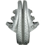 シャネル CHANEL ココマークミュールサンダル G46197 シルバー レザー レディース サンダル