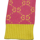 グッチ GUCCI GG総柄ノーカラーニットカーディガン 501370 ピンク コットン レディース カーディガン