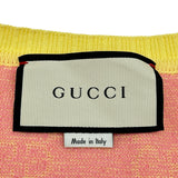 グッチ GUCCI GG総柄ノーカラーニットカーディガン 501370 ピンク コットン レディース カーディガン