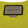グッチ GUCCI ロゴプリントTシャツ 615044 イエロー コットン メンズ 半袖Ｔシャツ