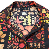 グッチ GUCCI 総柄シルクシャツ ブラック シルク レディース 半袖シャツ