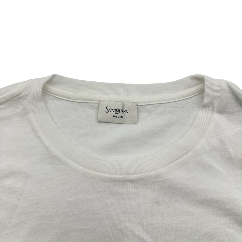 サンローラン SAINT LAURENT ロゴプリントTシャツ 917047 ホワイト