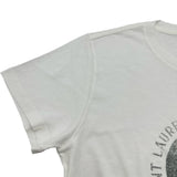 サンローラン SAINT LAURENT ロゴプリントTシャツ 917047 ホワイト コットン メンズ 半袖Ｔシャツ