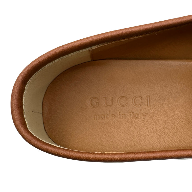 グッチ GUCCI ホースビットキャンバスローファー 430088 アイボリー