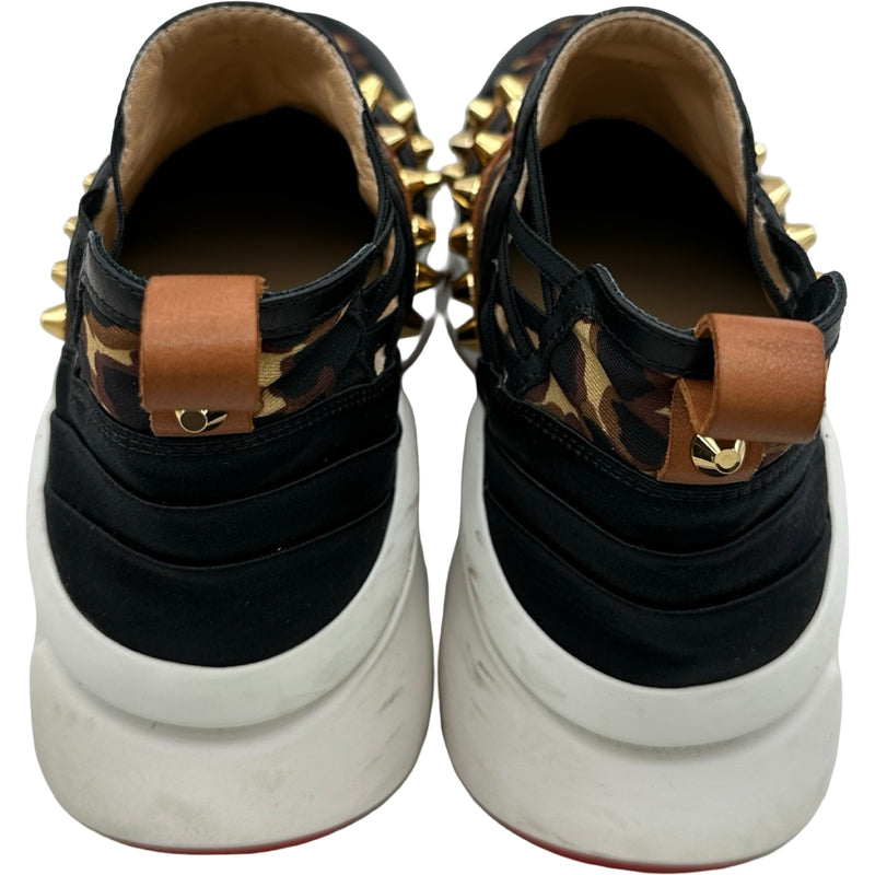 クリスチャン・ルブタン Christian louboutin レオパードスタッズ装飾 