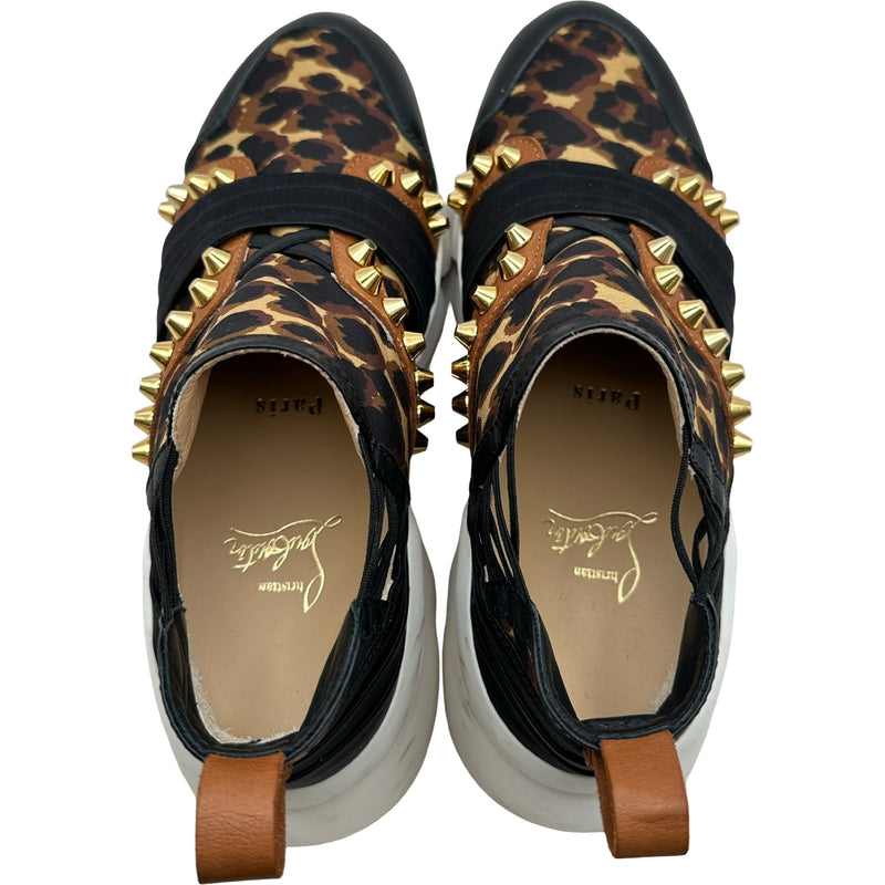 クリスチャン・ルブタン Christian louboutin レオパードスタッズ装飾